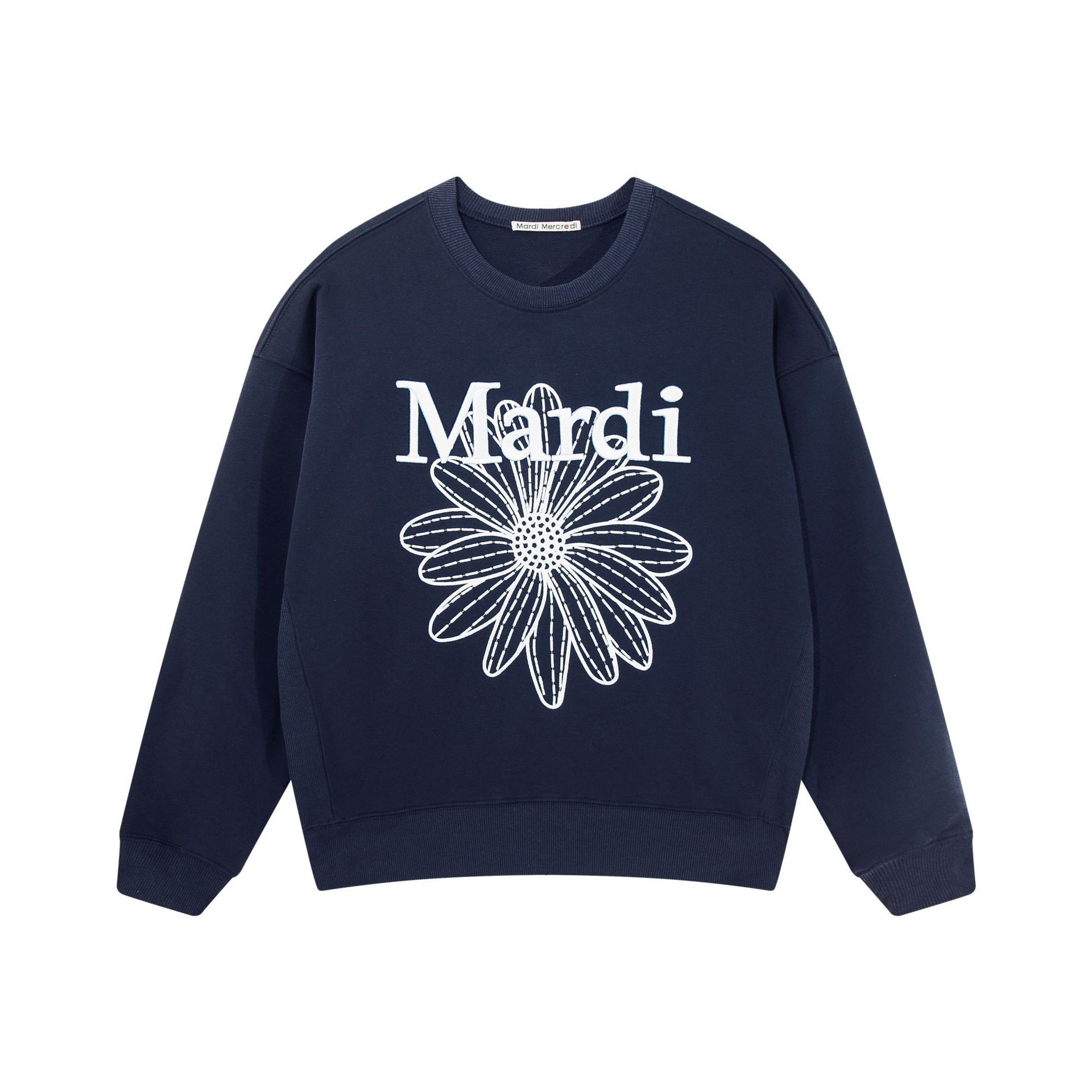 Embroidered navy/white / One size fits all