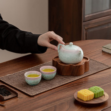 冰裂开片可养茶杯主人杯花口杯竹节杯葫芦杯个人专用杯功夫茶具