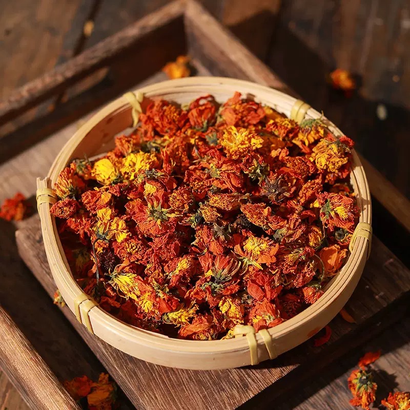 Kunlun Red Chrysanthemum & Tianshan Snow Chrysanthemum (Chrysanthemum morifolium) — 500g Dried Flower Tea, Sulfur-Free key features