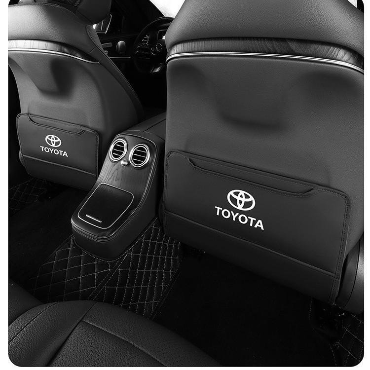 Asiento de automóvil anti-rasquillado en el automóvil universal respaldo patada anti-rasquillado anti-desgaste protector trasero almacenamiento bolsa image 3