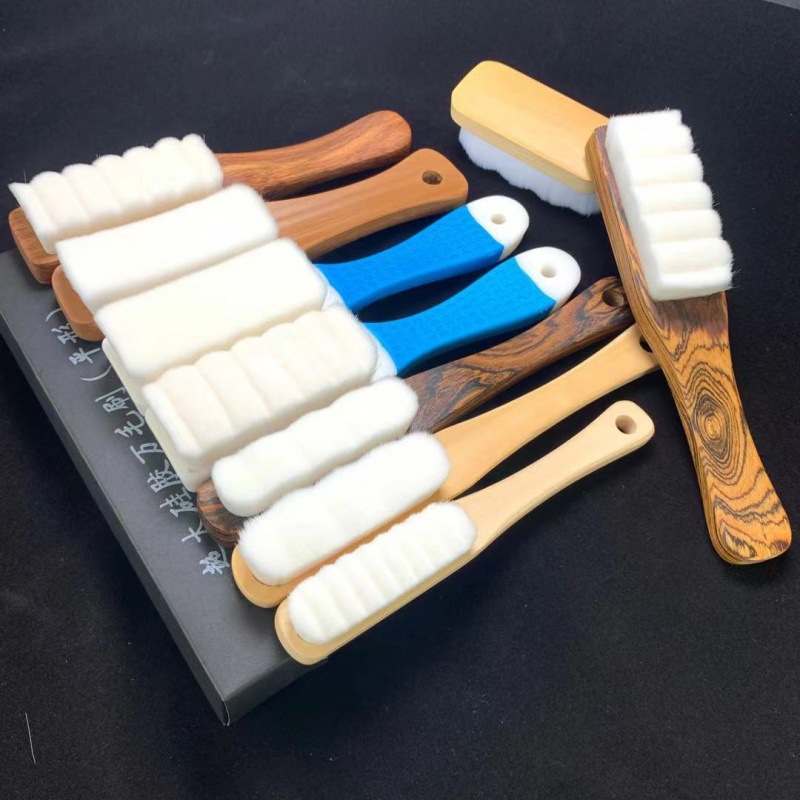 萬毛刷文玩硬大五萬平頭小納米刷核桃軟毛刷金剛清理包漿壹件代發