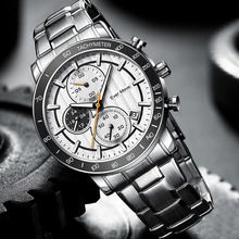 厂家供应EverMove钢带白面手表瑞士品质简约设计高级感复古机械表