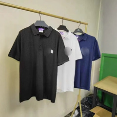 ノースフェイス TNF 男女兼用 夏用 25種類 刺繍入り 半袖 ラペルポロシャツ Tシャツ 万能トップス 越境で人気
