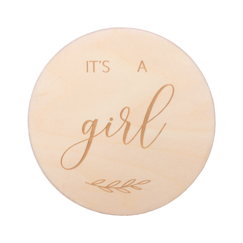 Patrón de madera infantil hito tarjeta artesanal mordedor recién nacido tiro apoyos accesorios recuerdo