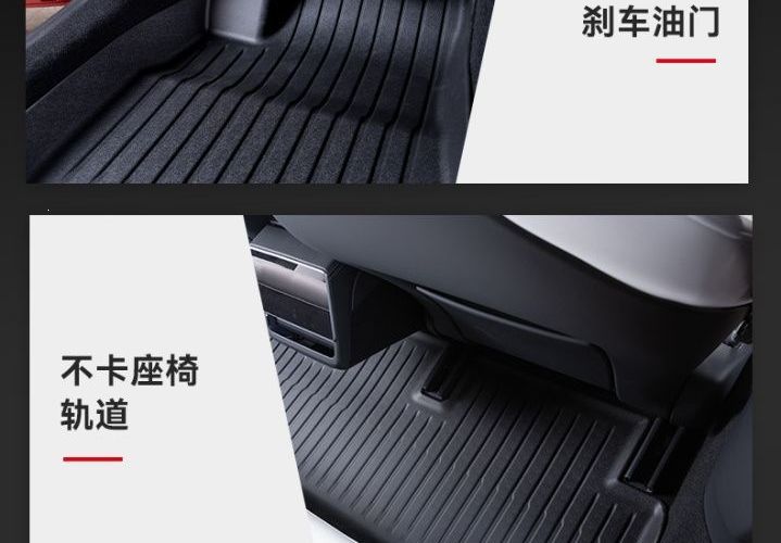 Custom-fit PEY all-new model Mercedes carpet floor mat Tesla car accessories foot mat 3 black