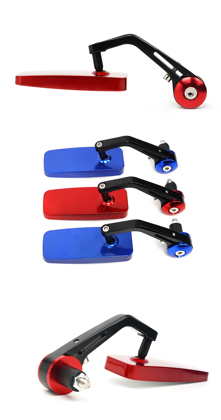 Motorcycle modified universal rearview mirror retro aluminum alloy spring breeze NK handlehold electric bicycle mirror