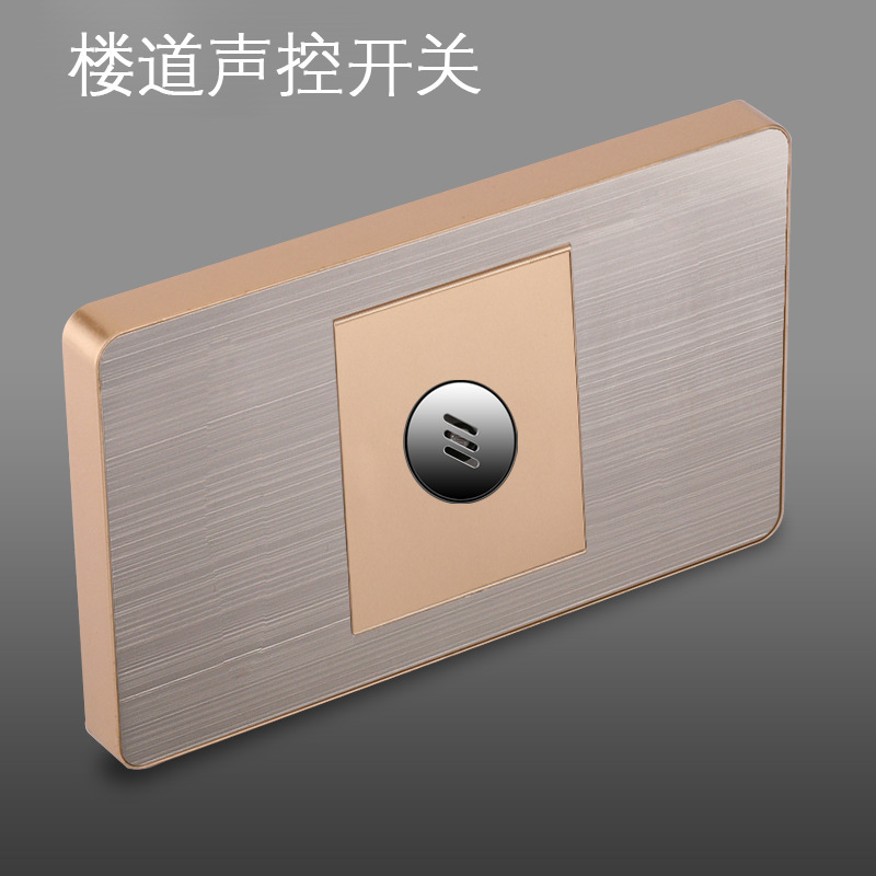Panel de enchufe de metal estándar estadounidense de acero inoxidable dibujado oro tres agujeros Taiwan conmutador USB suministro directo de fabricantes de enchufes