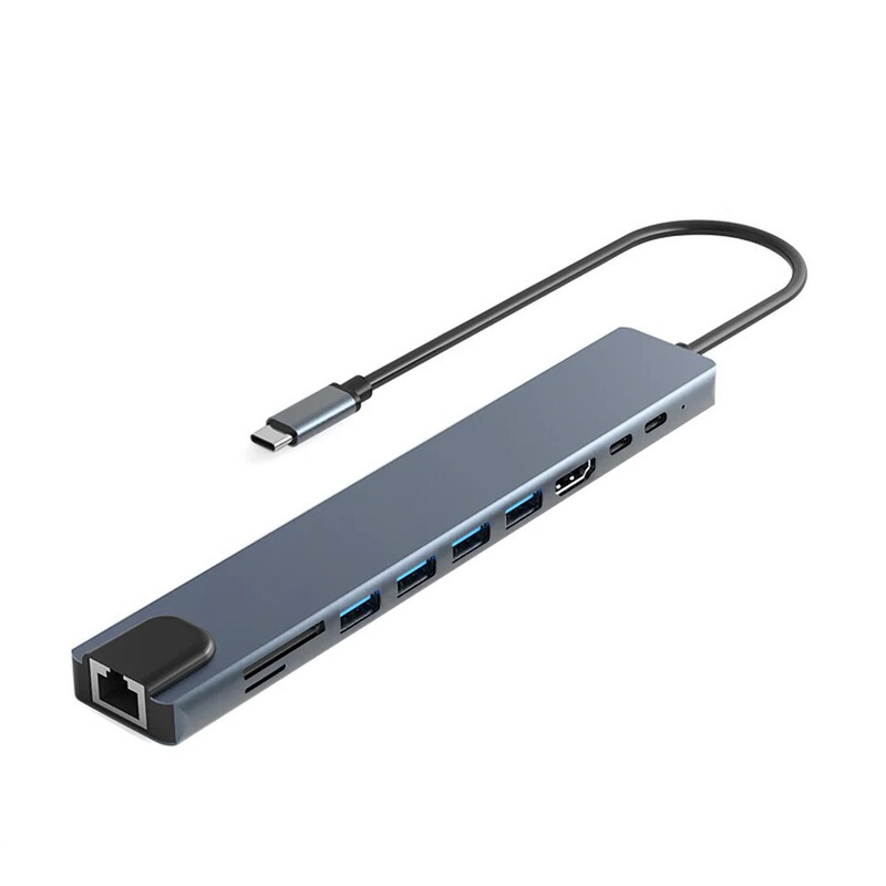 typec to hdmi 拡張ドック 4k 携帯電話タブレット多機能 100m イーサネットポート usb 10 インワン拡張ドック|undefined