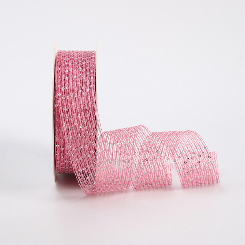 Cinta floral al por mayor 4cm borde dorado colorido ramo arco onda hilo llano cinta flor material de embalaje