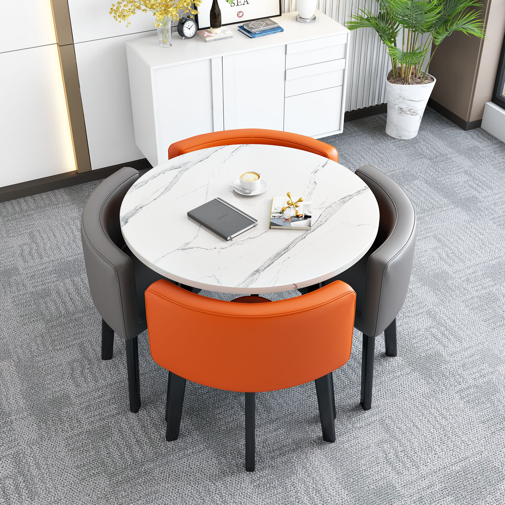 Mesa de comedor disponible para uso doméstico, apartamento pequeño, mesa de comedor, tienda, mesa de negociación, mesa y silla, mesa redonda de recepción