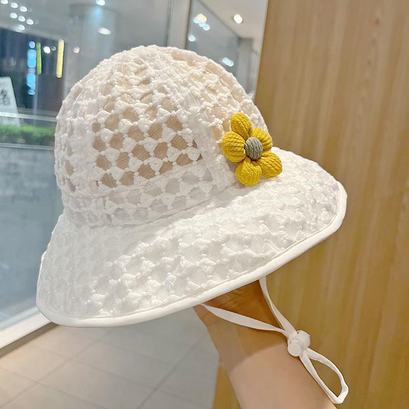 Sombrero de sombrilla para bebé Sombrero de pescador delgado de verano Alero grande protector solar para bebé transpirable Sombrero de lavabo para bebé súper lindo