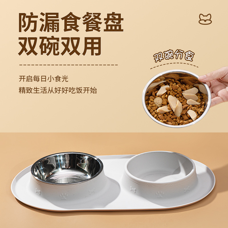 Non-slip waterproof silicone dinner plate for food
