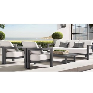 Outdoor Sofa Courtyard Open-Air Garden Sun Room Outdoor Sun Protection Waterproof Furniture Aluminum Alloy Leisure Sofa Combination