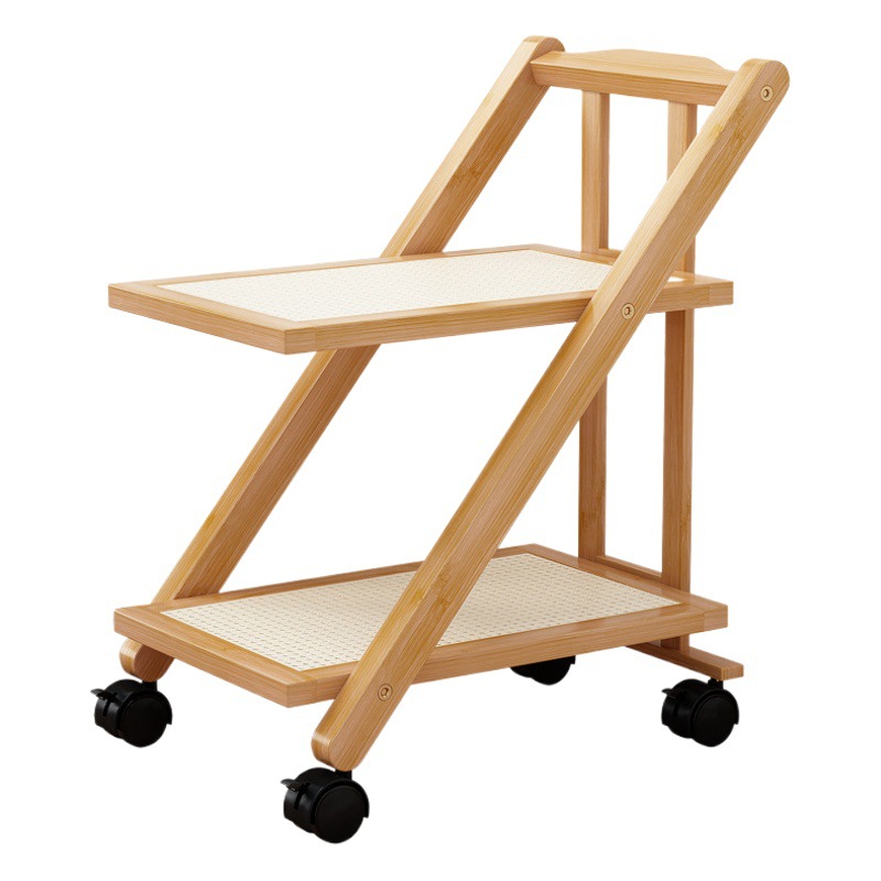 Estante de almacenamiento piso carro móvil de múltiples capas de almacenamiento en rack moderno minimalista dormitorio hogar cama rack sofá mesa auxiliar