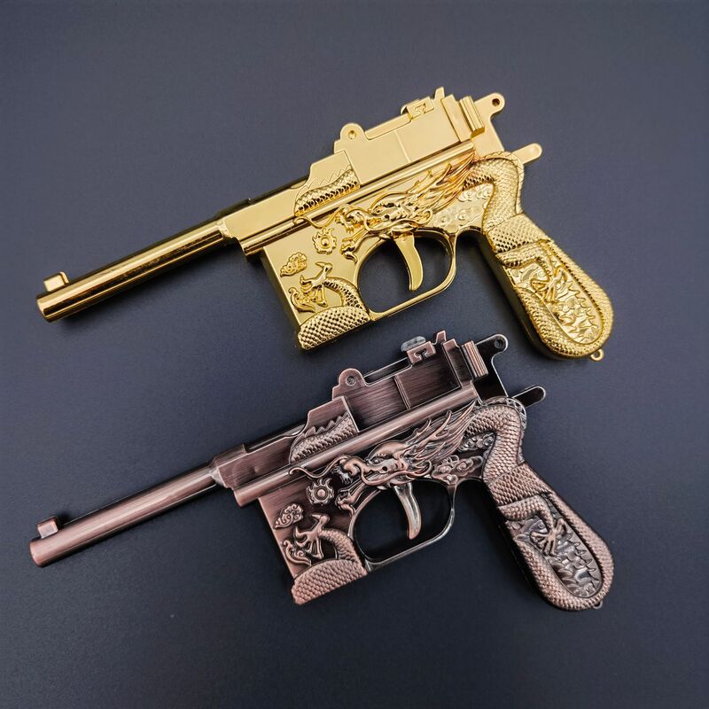 卸売り金龍論殻銃毛瑟銃箱銃は金属軍事模型の子供のレトロなおもちゃに似せて発射できない|undefined