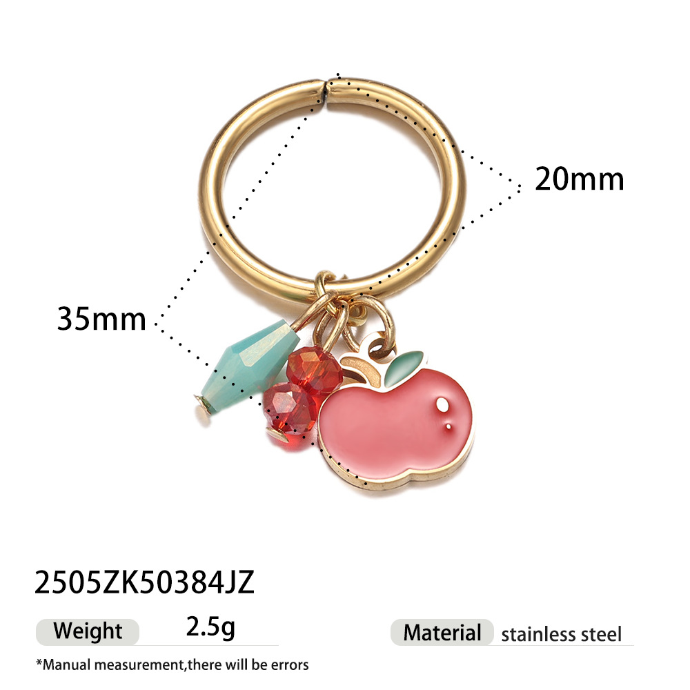 Anillo de acero inoxidable europeo y americano de Tena, lujo ligero, sentido de alta gama, estilo de playa marina, anillo de acero de titanio, diseño de nicho femenino