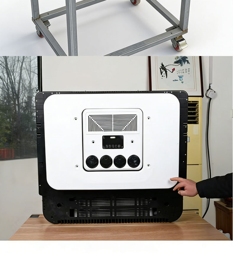 12V/24V Electric Rooftop Integrated Parking Air Conditioner for Trucks, Window-Mounted Refrigeration Inverter Air Conditioner for Heavy-Duty Trucks