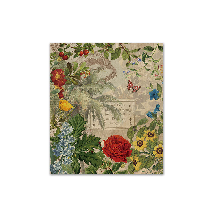 복고풍 꽃 그림 3