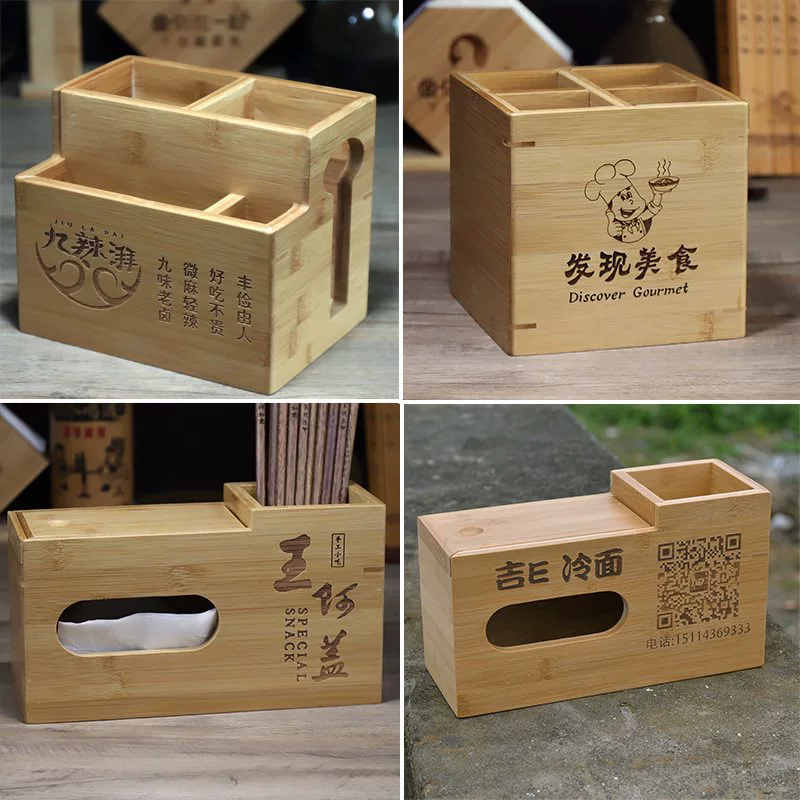 Дренажная коробка для палочек для еды, ресторан, отель, бамбуковая трубка, трубка для палочек для еды, коммерческая посуда, ведро для хранения, бамбуковая дренажная коробка для палочек для еды
