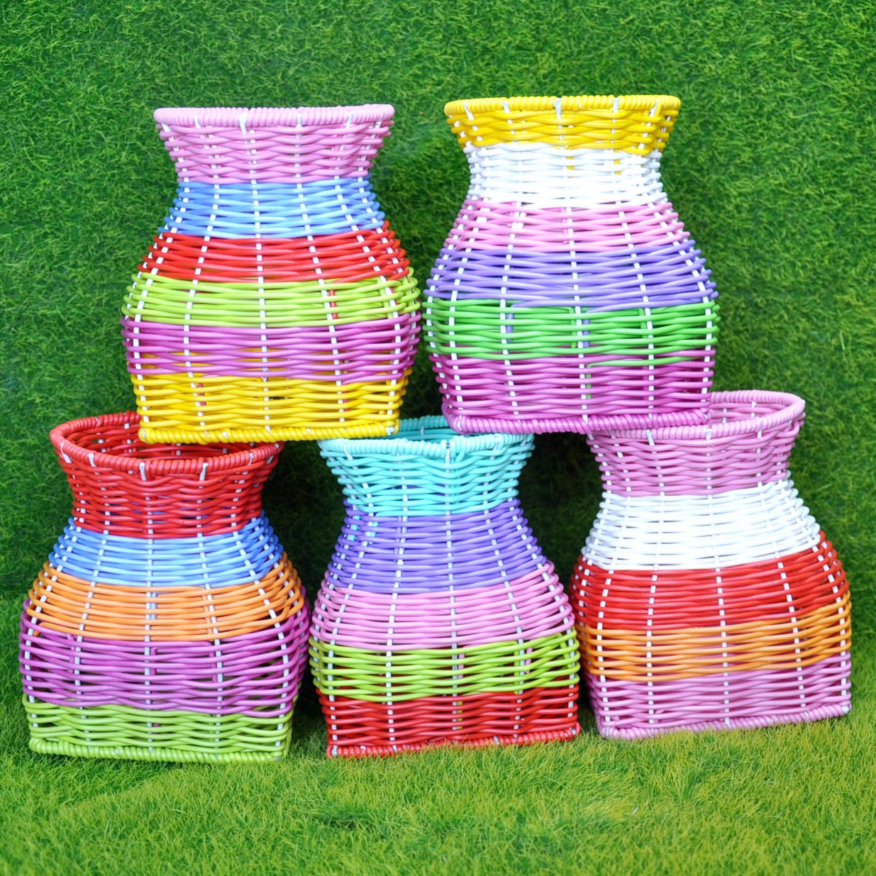 스몰 사이즈 컬러 멀티 컬러 밝은 물고기 바구니