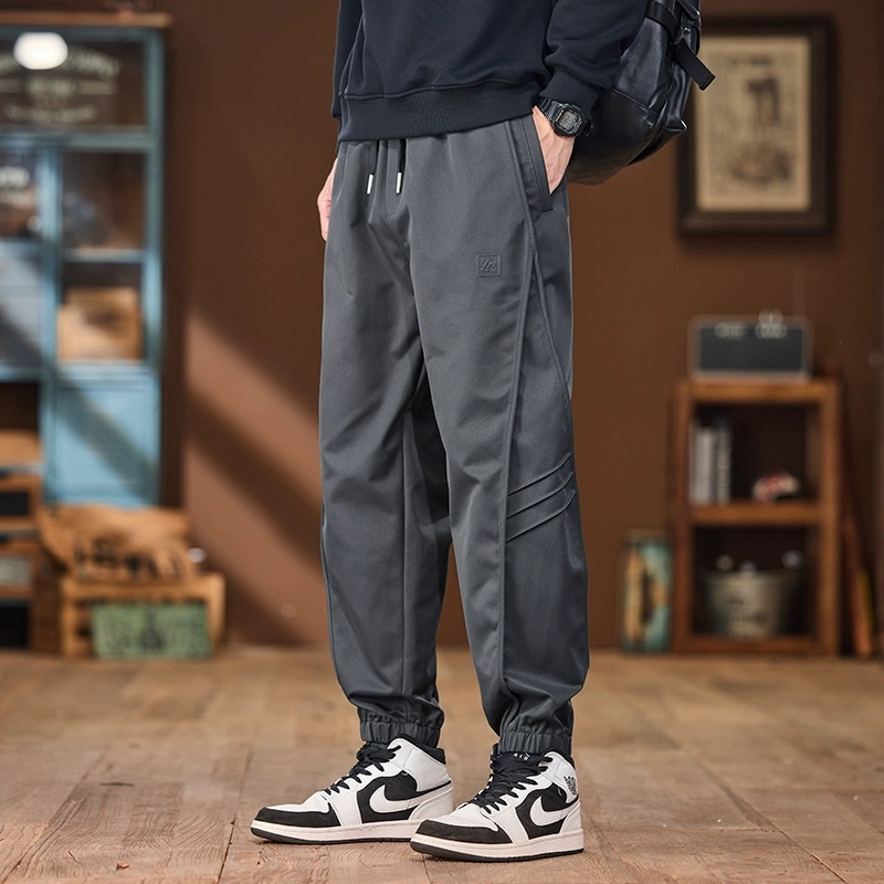 Korean Style Jogger Cargo Pants for Men, Autumn New Deconstructed Design, Men's Outdoor Sports Casual Long Pants, Export