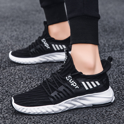 男鞋2021春夏新款休闲运动鞋夏季网鞋男透气飞织鞋子男潮鞋|ms