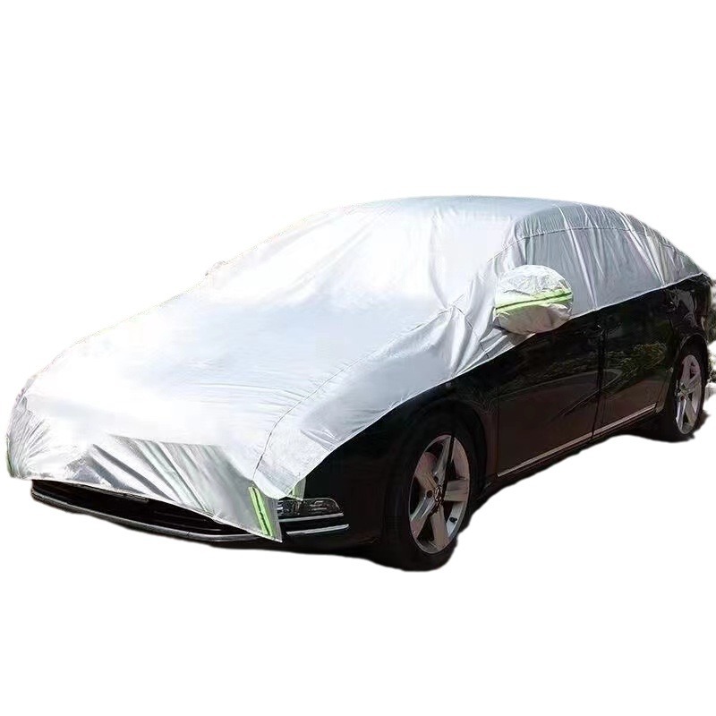 Cubierta del coche cubierta del coche conveniente cubierta del coche media cubierta de protección solar aislamiento térmico media cubierta del coche sombra solar cubierta del polvo cubierta de la sombra del sol