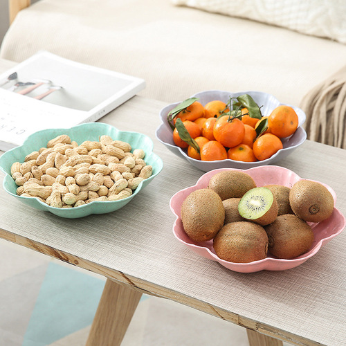 Creative European-style home fruit plate, living room fruit plate, plastic office coffee table, dried fruit snacks, candy plate