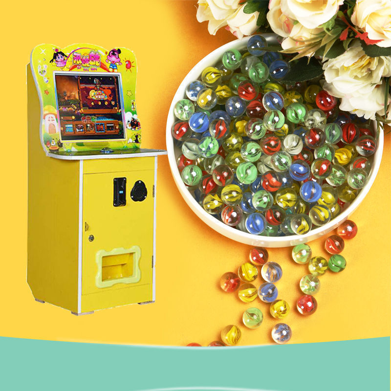 14mm玻璃球25mm玻璃珠弹珠机专用玻璃珠子大小弹珠游戏机吉童代发