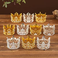 Трансграничный сплав золотой торт украшения Crown Детский день рождения выпечка свадебная вечеринка ювелирные изделия оптовая продажа