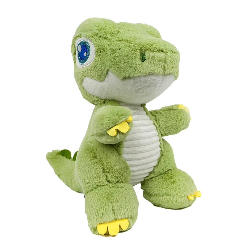 Creativo nuevo juguete de peluche T. rex verde muñeca de dibujos animados pequeños dinosaurios almohada muñeca regalos al por mayor