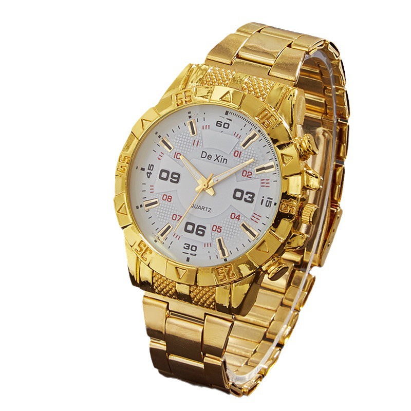 Nuevo dial grande impermeable luminoso reloj de los hombres estudiante coreano moda de lujo reloj de cuarzo al por mayor