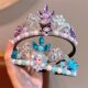 Girls Frozen Hairband Children Aisha Crown Girls Performance Dress-Up Cullomi Melody Crown Headwear