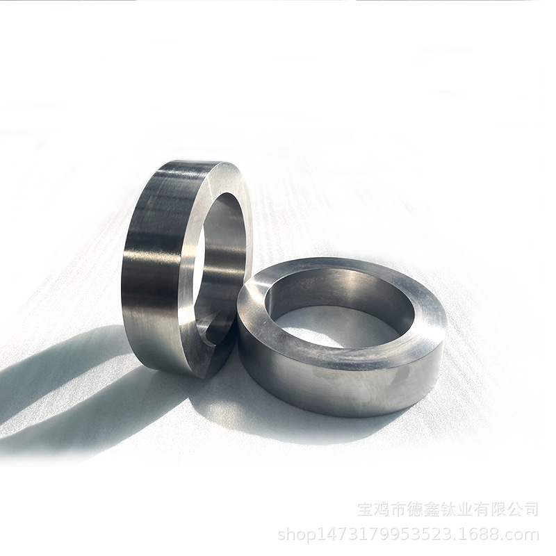 宝鸡厂家Ti6Al4V钛合金锻环圆环圆 可来图来样现货供应 GR2钛锻件