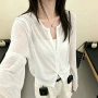 夏季宽松长袖防晒开衫