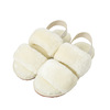 Demi-season slippers, keep warm footwear indoor, Amazon, plus size, on elastic band