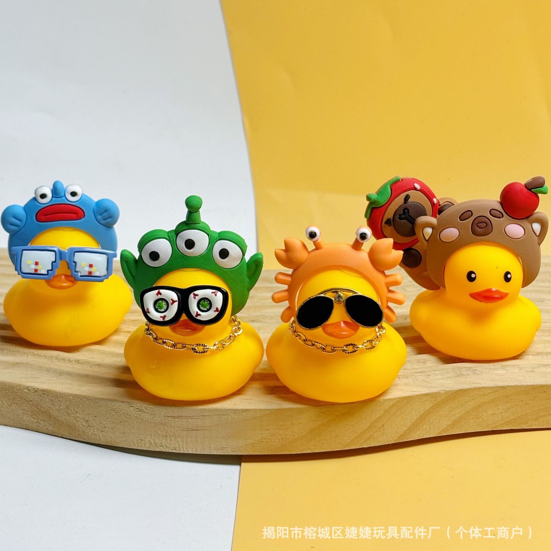 Barrio transfronterizo accesorios de pato amarillo joyería 8 pato gorillas collar decoración mano limón té de leche regalo