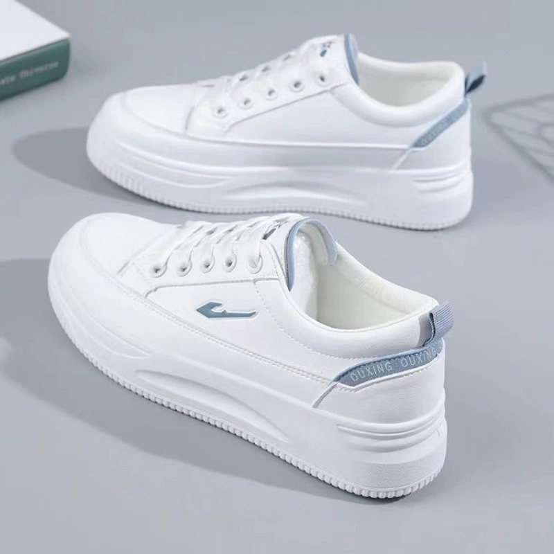 Sneakers, footwear, summer universal sports white shoes platform for leisure