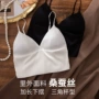 背心式光面法式深v胸罩