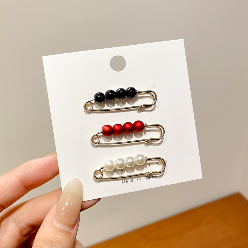 Falda con hebilla de cintura de perlas, circunferencia de cintura grande, cambio de artefacto, hebilla anti-luz, ropa, broche de diseño fijo