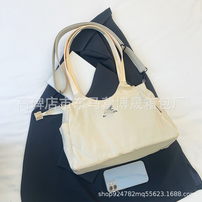 袋鼠新款时尚大容量单肩包户外旅行斜挎手提购物袋女士托特包批发|undefined