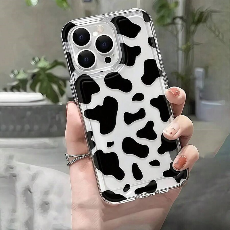 Suitable for Apple 17Pro Mobile Phone Case 16 Airbag 15 Transparent 14 High-End 13 European and American Style 12 Popular 11 Irregular Black Block