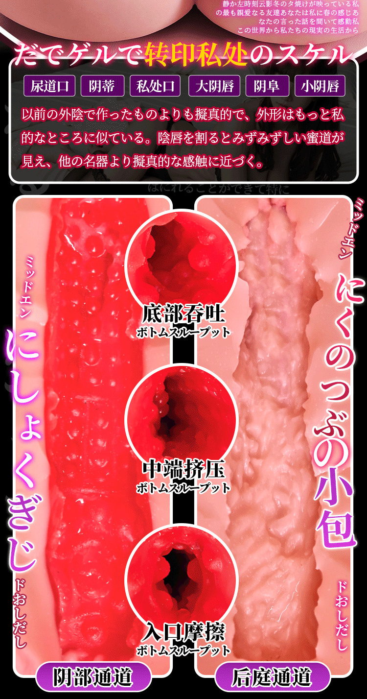 Jiuai Airplane Cup Big Butt Mold Male Masturbation Device TPE Manual Half-Body Doll — detail image 25