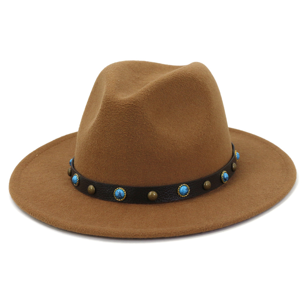 Big Brimmed Woolen Jazz Hat NSDIT104154