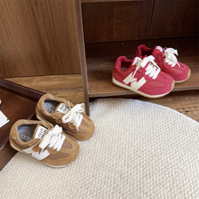 2025冬季新款男女宝宝休闲运动德训鞋时尚幼儿保暖板鞋儿童鞋批发