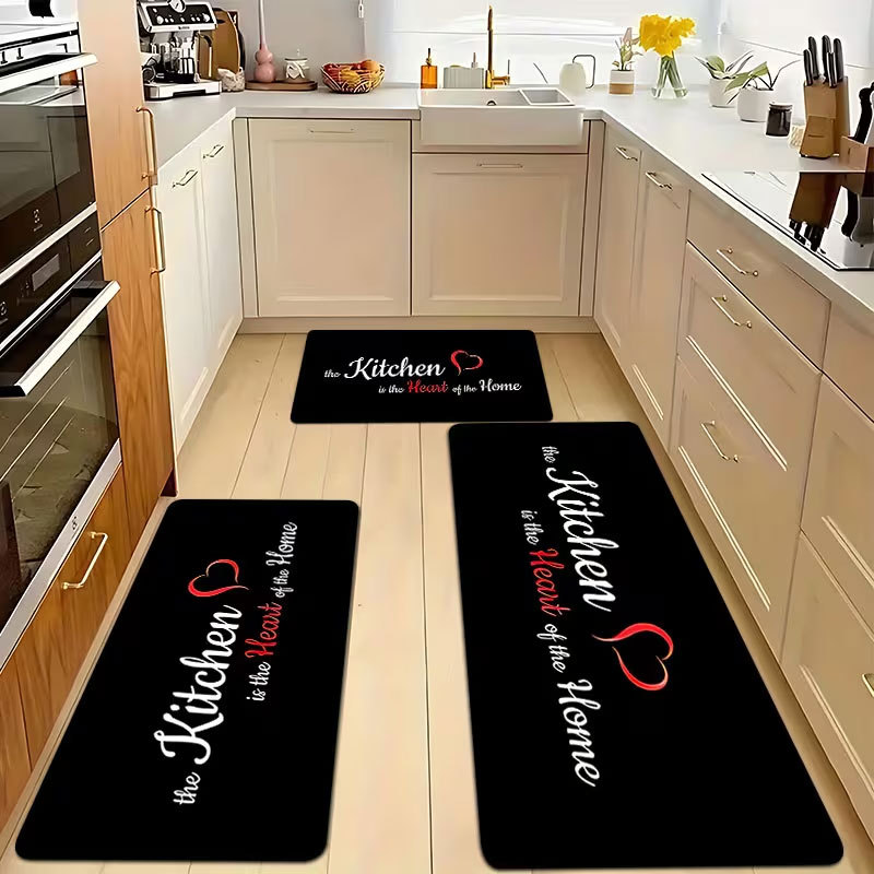 Cocina transfronteriza de tres piezas cojín de piso lavable barro de diatomas absorción de agua a prueba de aceite cojín de alfombra resbaladiza resistente a la suciedad cojín de pies