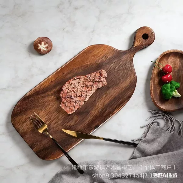 Solid Walnut Wood Pizza Board, Cutting Board, Fruit Board, Bread Board, Wooden Chopping Board, Cutting Board for Baby Food