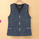2025 New Middle-aged and Elderly Mother's Spring Vest Vest 60-year-old 70-year-old Grandma's Waistcoat Cardigan Top