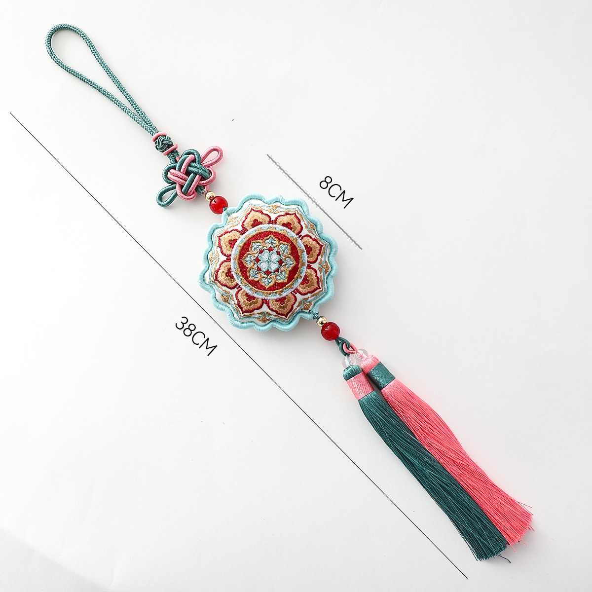 Nuevo bordado de siete colores cordier colgante de bordado decoración caja de regalo embalaje de flores DIY material de arte