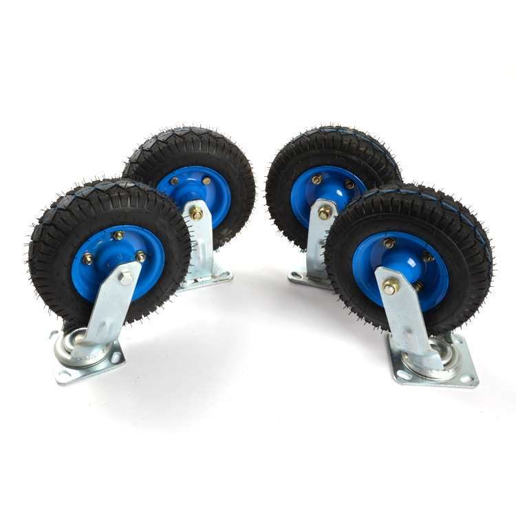 批发阜华手推车平板车静音小推车折叠拖车拉货车搬运车推货车充气